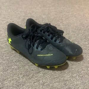 Under Armour Black and Yellow Soccer Cleats